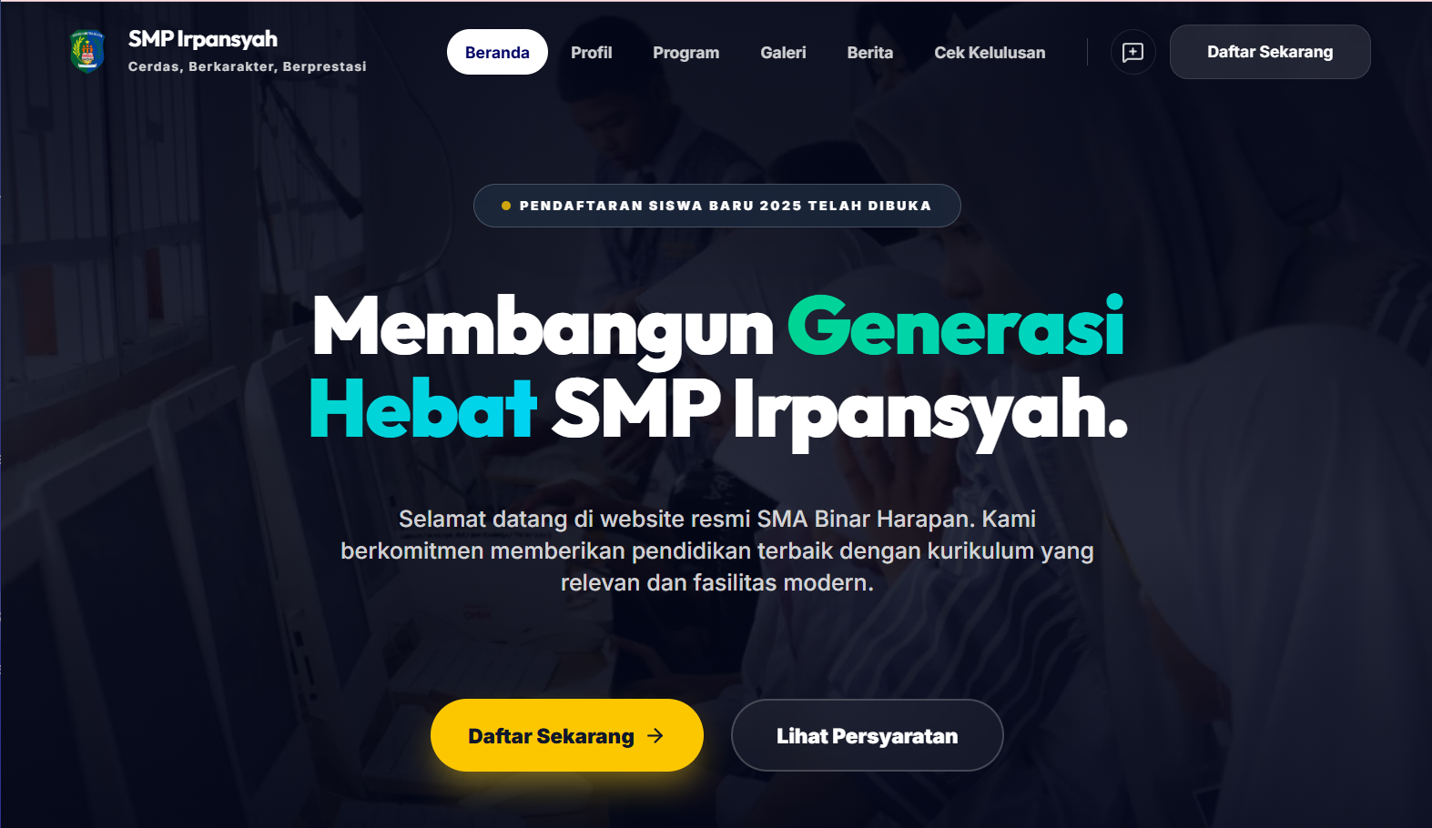 Sistem Informasi Manajemen Sekolah : PPDB &Company Profile