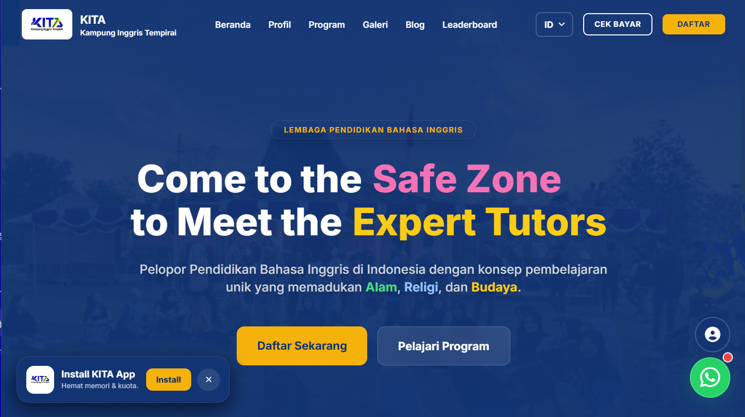 Sistem Informasi Kampung Inggris Tempirai : KITA App